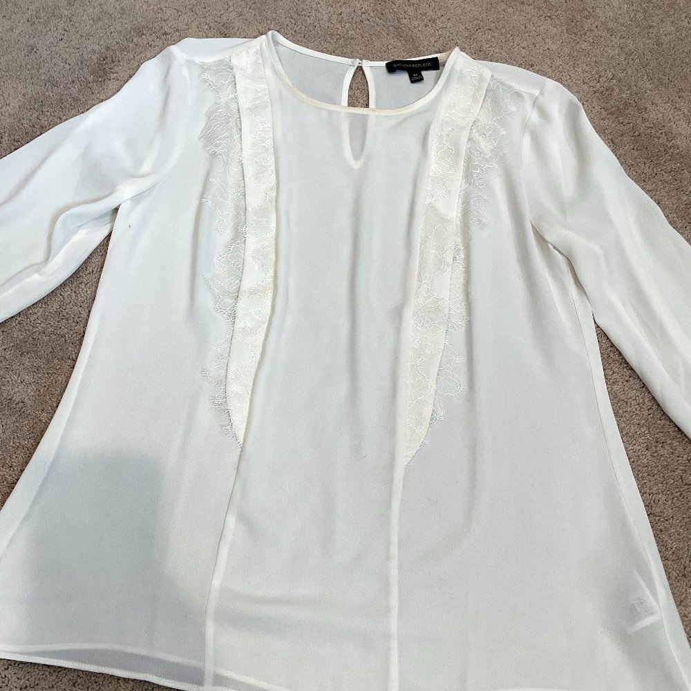 Banana Republic Cream Blouse